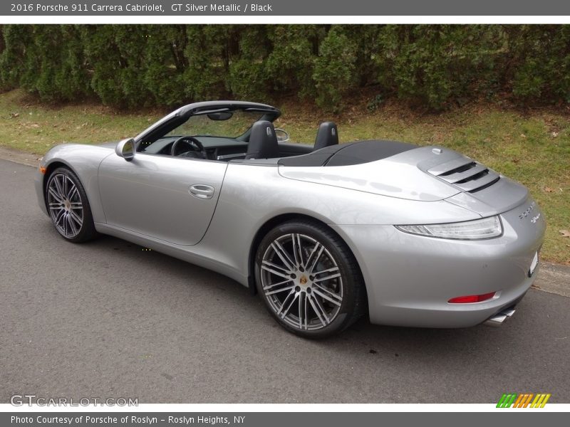 GT Silver Metallic / Black 2016 Porsche 911 Carrera Cabriolet