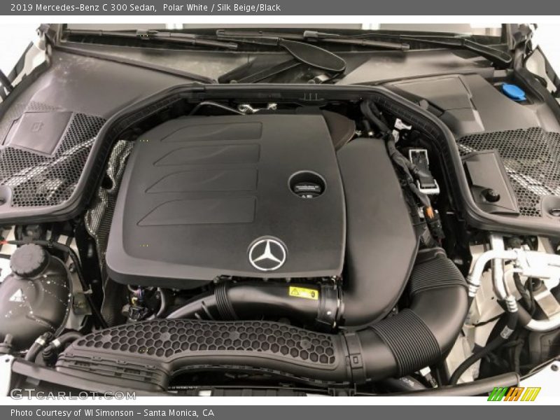 Polar White / Silk Beige/Black 2019 Mercedes-Benz C 300 Sedan