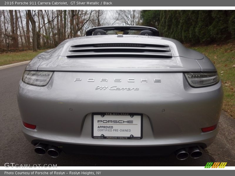 GT Silver Metallic / Black 2016 Porsche 911 Carrera Cabriolet