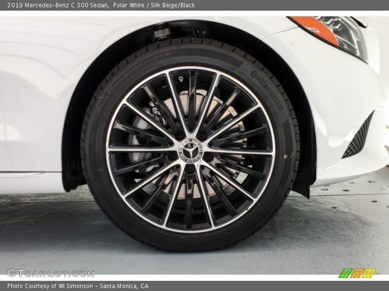 Polar White / Silk Beige/Black 2019 Mercedes-Benz C 300 Sedan