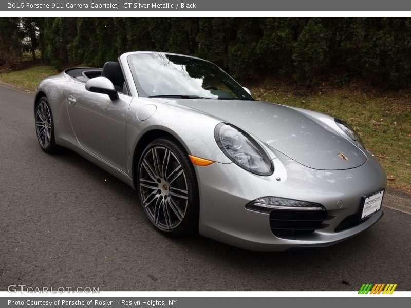 GT Silver Metallic / Black 2016 Porsche 911 Carrera Cabriolet