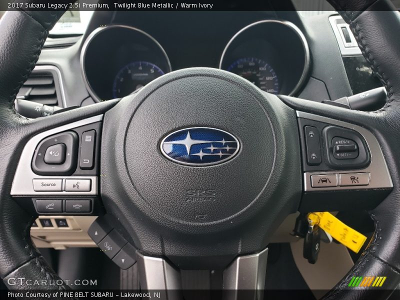 Twilight Blue Metallic / Warm Ivory 2017 Subaru Legacy 2.5i Premium