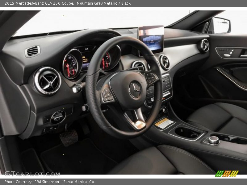 Mountain Grey Metallic / Black 2019 Mercedes-Benz CLA 250 Coupe
