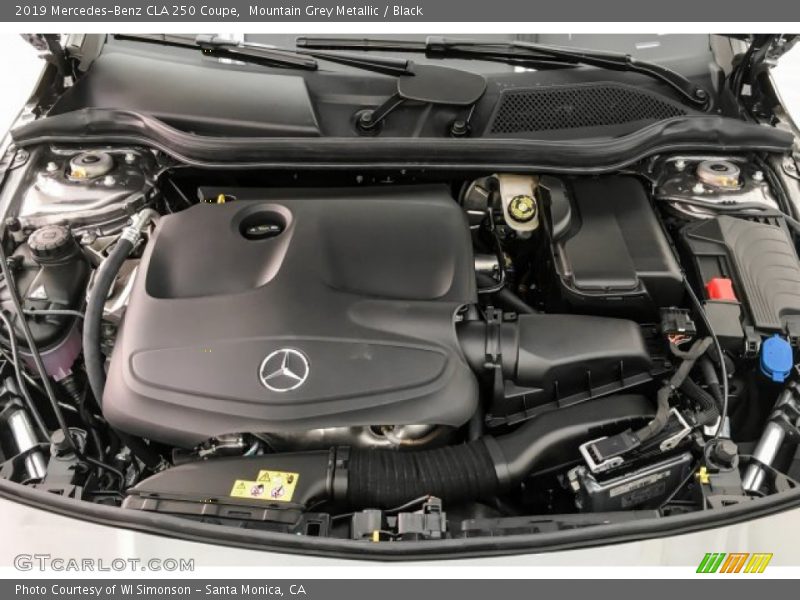Mountain Grey Metallic / Black 2019 Mercedes-Benz CLA 250 Coupe