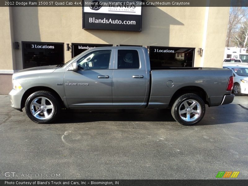 Mineral Gray Metallic / Dark Slate Gray/Medium Graystone 2012 Dodge Ram 1500 ST Quad Cab 4x4