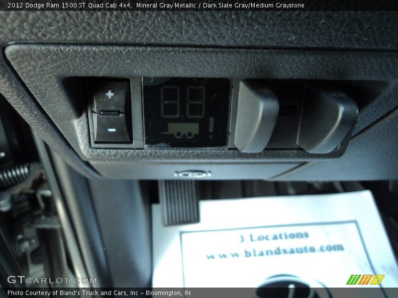 Mineral Gray Metallic / Dark Slate Gray/Medium Graystone 2012 Dodge Ram 1500 ST Quad Cab 4x4
