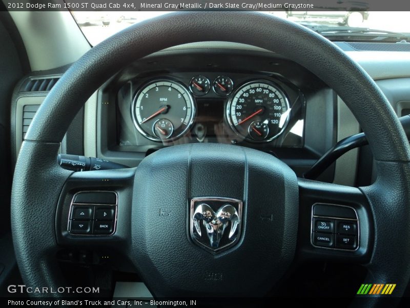 Mineral Gray Metallic / Dark Slate Gray/Medium Graystone 2012 Dodge Ram 1500 ST Quad Cab 4x4