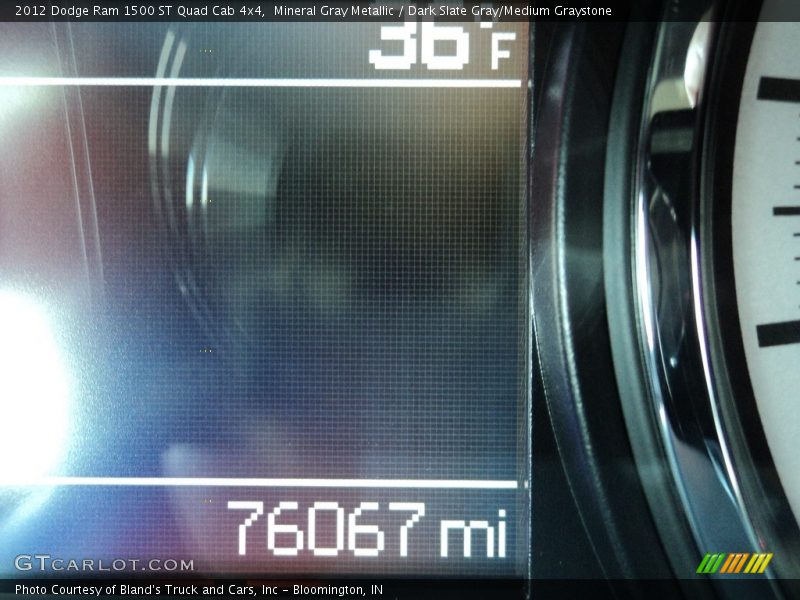 Mineral Gray Metallic / Dark Slate Gray/Medium Graystone 2012 Dodge Ram 1500 ST Quad Cab 4x4