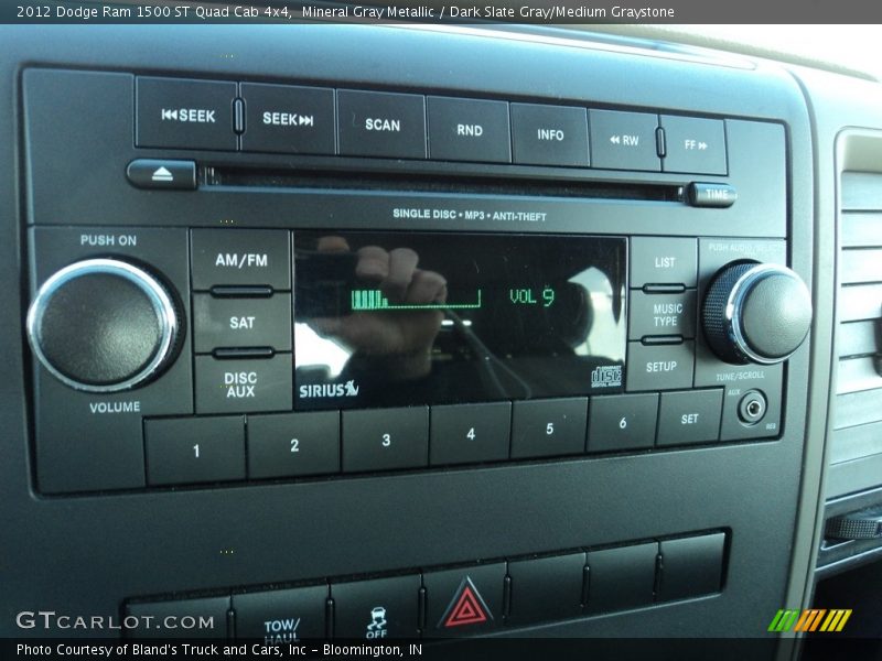 Mineral Gray Metallic / Dark Slate Gray/Medium Graystone 2012 Dodge Ram 1500 ST Quad Cab 4x4