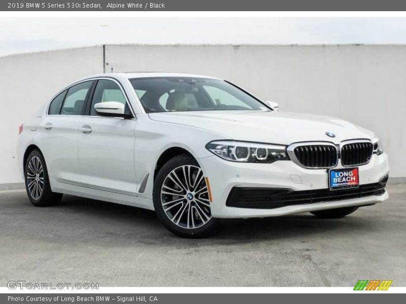 Alpine White / Black 2019 BMW 5 Series 530i Sedan