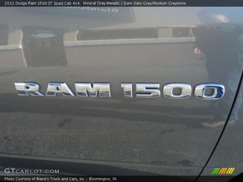 Mineral Gray Metallic / Dark Slate Gray/Medium Graystone 2012 Dodge Ram 1500 ST Quad Cab 4x4
