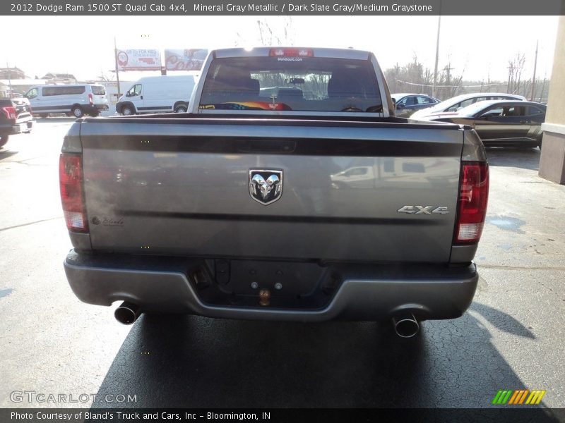Mineral Gray Metallic / Dark Slate Gray/Medium Graystone 2012 Dodge Ram 1500 ST Quad Cab 4x4