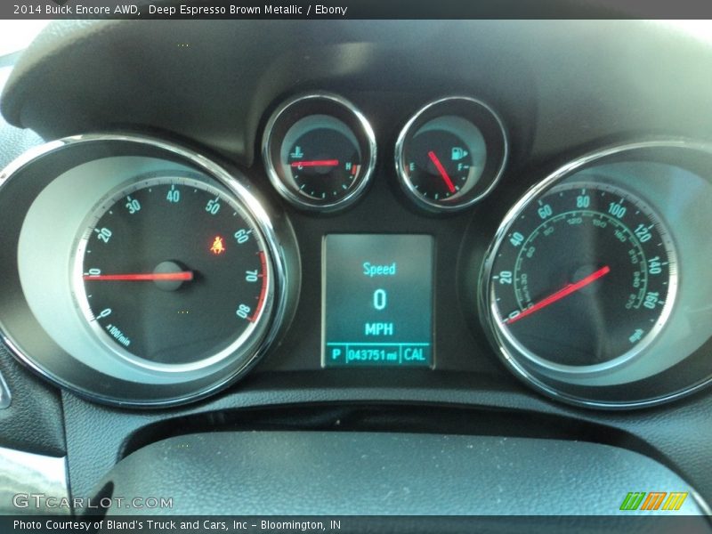 Deep Espresso Brown Metallic / Ebony 2014 Buick Encore AWD