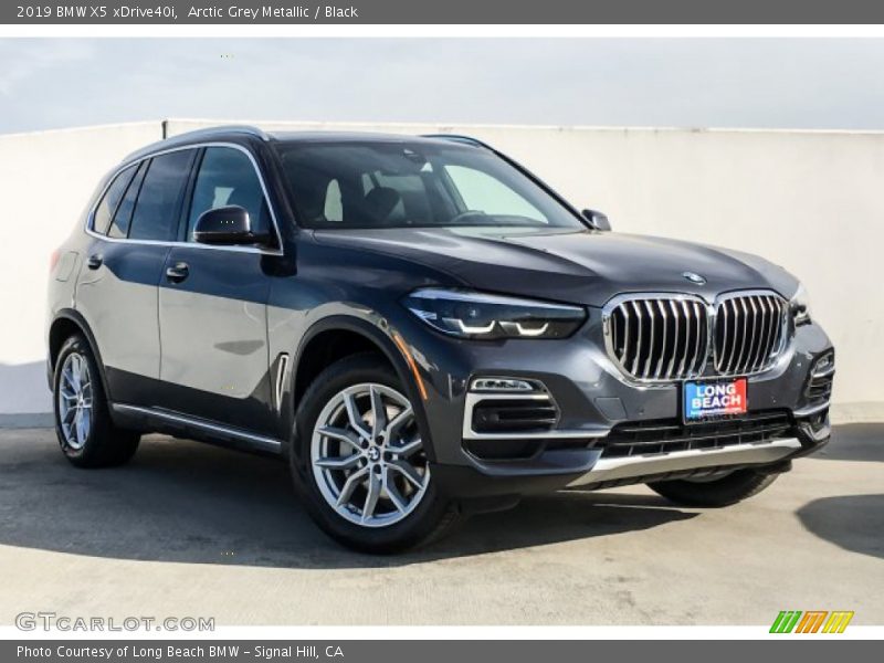 Arctic Grey Metallic / Black 2019 BMW X5 xDrive40i