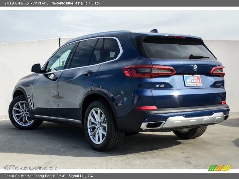 Phytonic Blue Metallic / Black 2019 BMW X5 xDrive40i