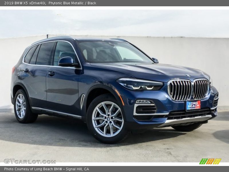 Phytonic Blue Metallic / Black 2019 BMW X5 xDrive40i
