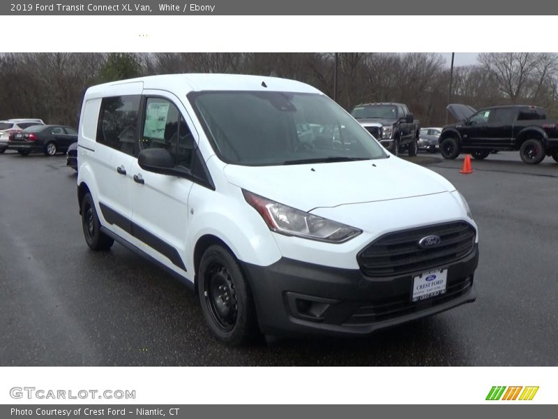 White / Ebony 2019 Ford Transit Connect XL Van