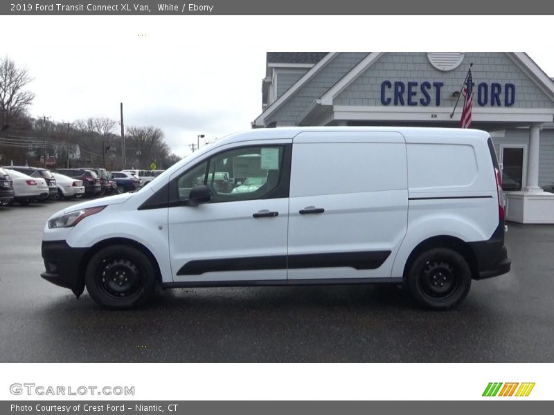 White / Ebony 2019 Ford Transit Connect XL Van