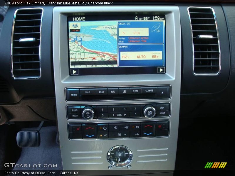 Dark Ink Blue Metallic / Charcoal Black 2009 Ford Flex Limited