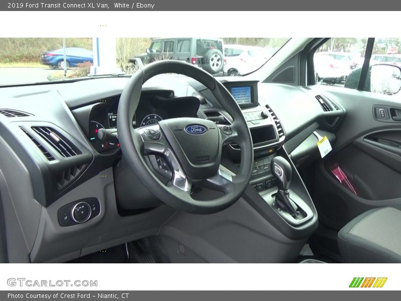 White / Ebony 2019 Ford Transit Connect XL Van
