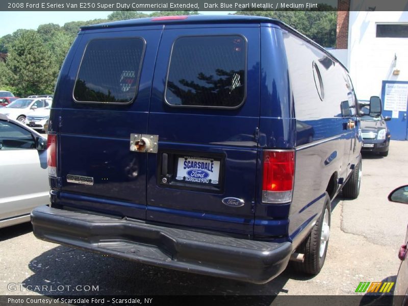Dark Blue Pearl Metallic / Medium Flint 2008 Ford E Series Van E250 Super Duty Commericial Extended