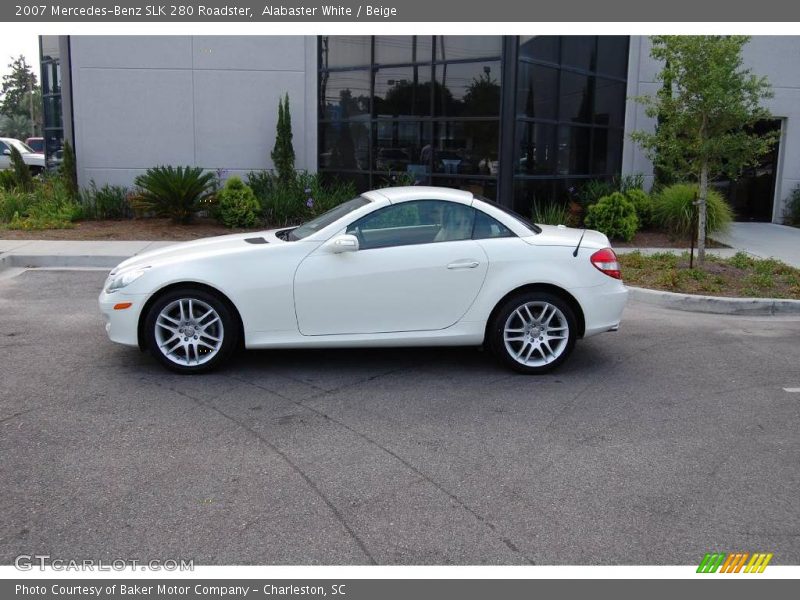 Alabaster White / Beige 2007 Mercedes-Benz SLK 280 Roadster