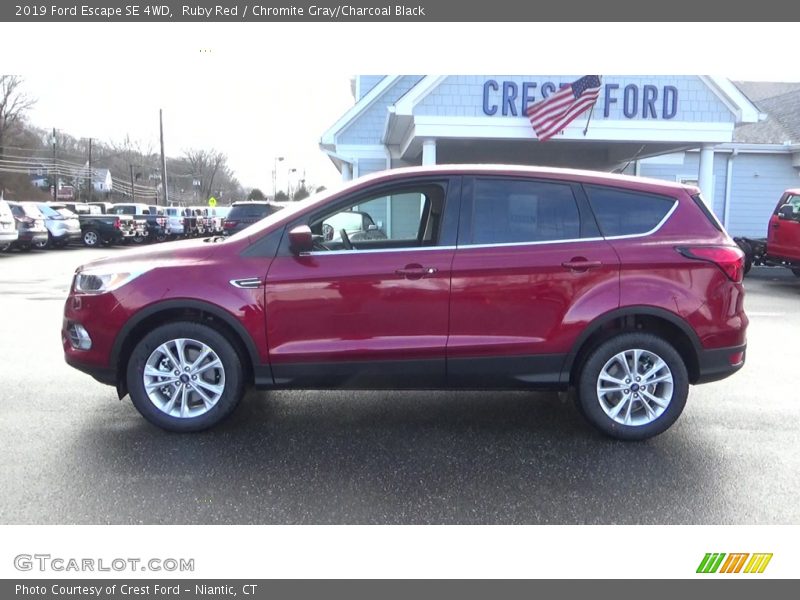 Ruby Red / Chromite Gray/Charcoal Black 2019 Ford Escape SE 4WD