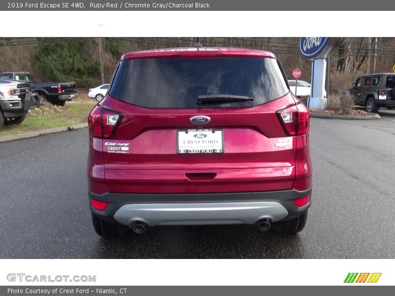 Ruby Red / Chromite Gray/Charcoal Black 2019 Ford Escape SE 4WD