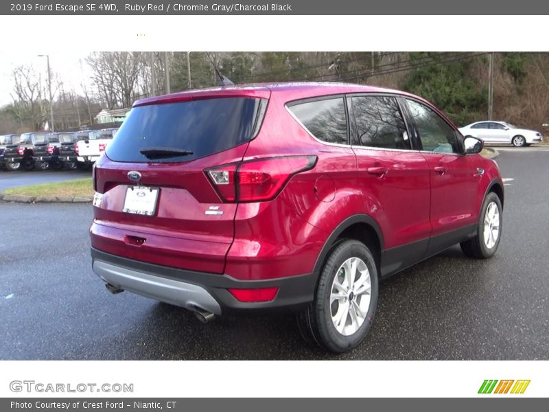 Ruby Red / Chromite Gray/Charcoal Black 2019 Ford Escape SE 4WD