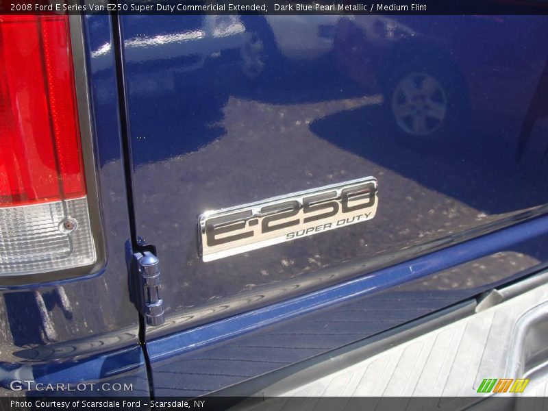 Dark Blue Pearl Metallic / Medium Flint 2008 Ford E Series Van E250 Super Duty Commericial Extended