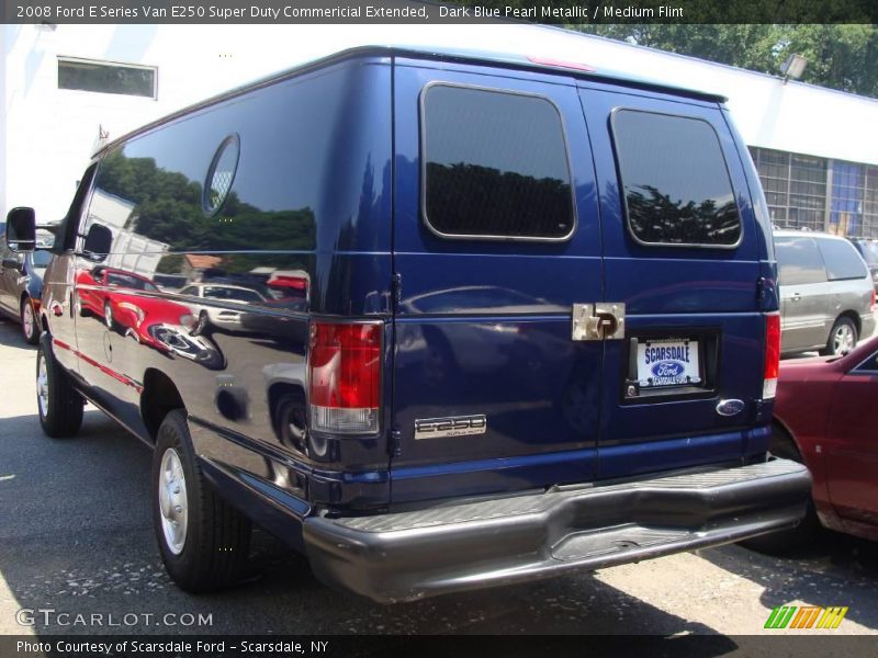 Dark Blue Pearl Metallic / Medium Flint 2008 Ford E Series Van E250 Super Duty Commericial Extended