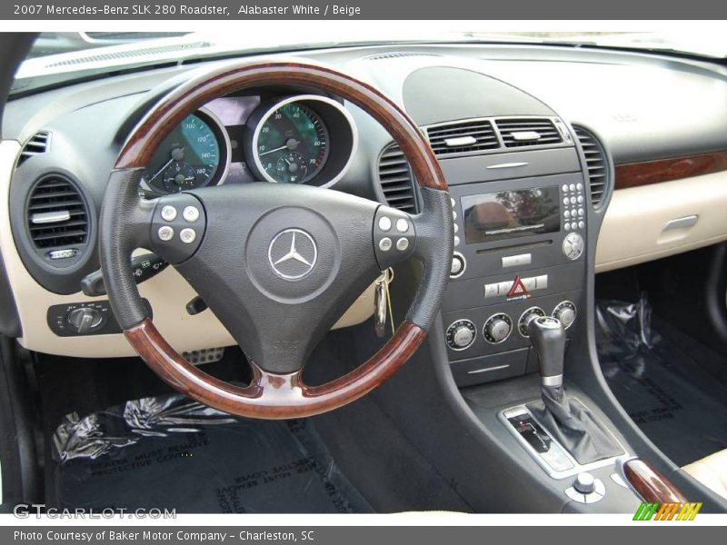 Alabaster White / Beige 2007 Mercedes-Benz SLK 280 Roadster