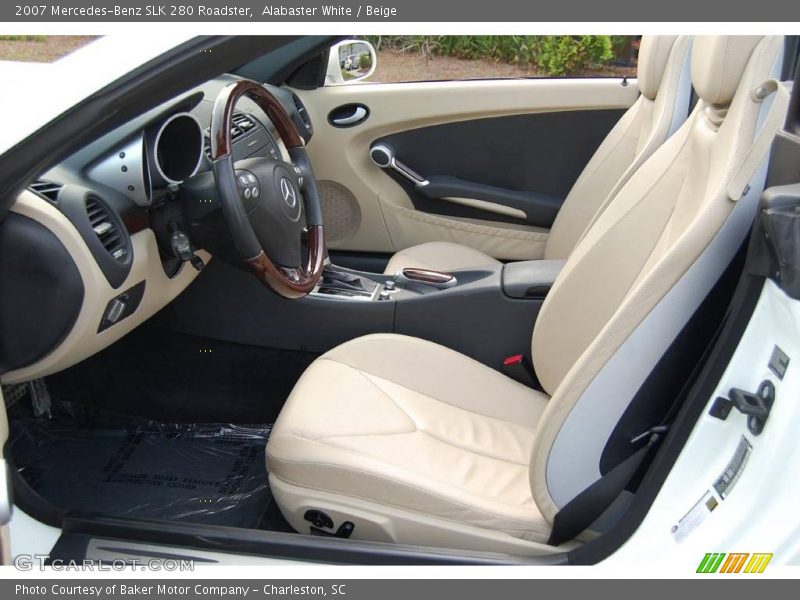 Alabaster White / Beige 2007 Mercedes-Benz SLK 280 Roadster