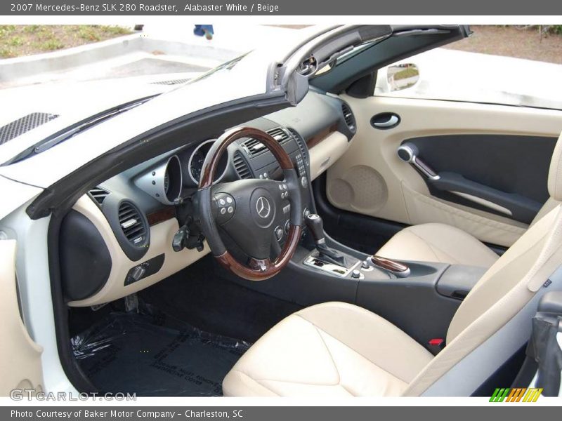 Alabaster White / Beige 2007 Mercedes-Benz SLK 280 Roadster