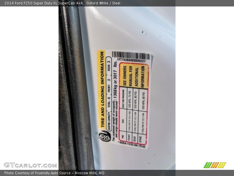 Oxford White / Steel 2014 Ford F250 Super Duty XL SuperCab 4x4