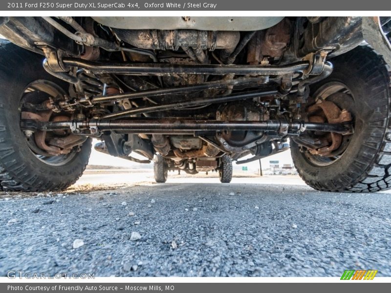 Oxford White / Steel Gray 2011 Ford F250 Super Duty XL SuperCab 4x4