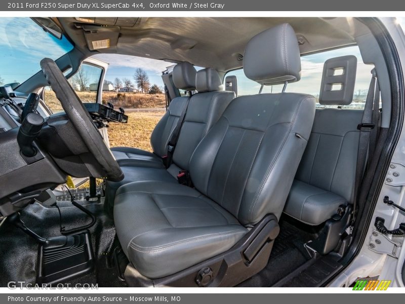 Oxford White / Steel Gray 2011 Ford F250 Super Duty XL SuperCab 4x4