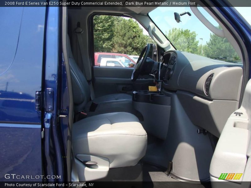 Dark Blue Pearl Metallic / Medium Flint 2008 Ford E Series Van E250 Super Duty Commericial Extended