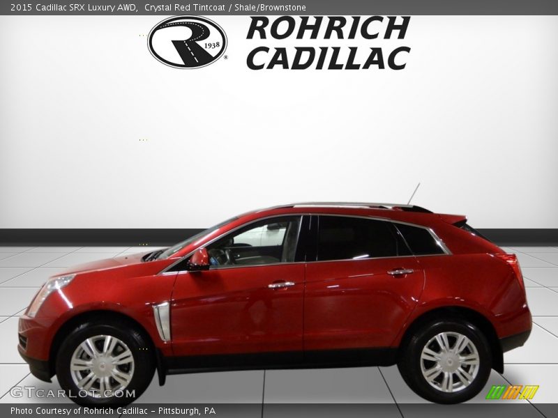 Crystal Red Tintcoat / Shale/Brownstone 2015 Cadillac SRX Luxury AWD