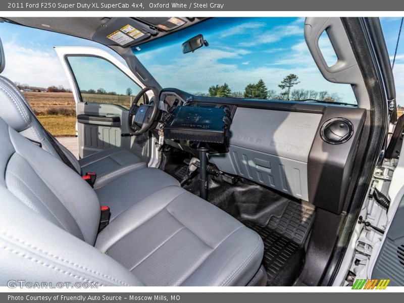 Oxford White / Steel Gray 2011 Ford F250 Super Duty XL SuperCab 4x4
