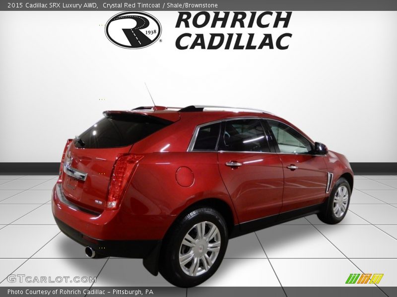 Crystal Red Tintcoat / Shale/Brownstone 2015 Cadillac SRX Luxury AWD