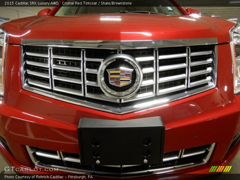 Crystal Red Tintcoat / Shale/Brownstone 2015 Cadillac SRX Luxury AWD