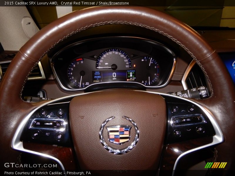 Crystal Red Tintcoat / Shale/Brownstone 2015 Cadillac SRX Luxury AWD