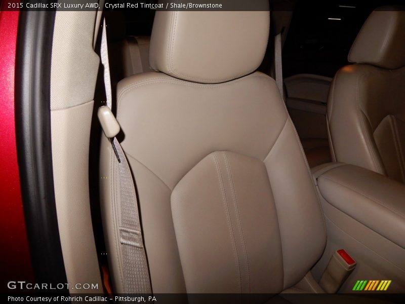 Crystal Red Tintcoat / Shale/Brownstone 2015 Cadillac SRX Luxury AWD