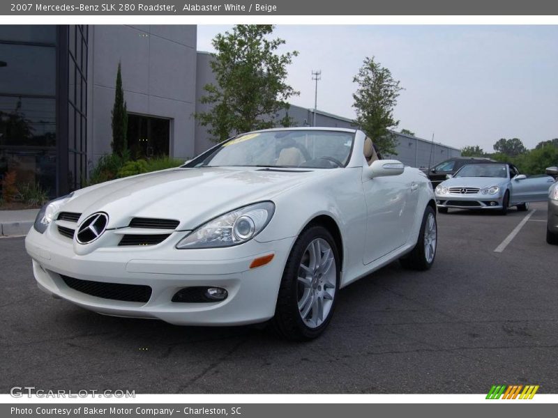 Alabaster White / Beige 2007 Mercedes-Benz SLK 280 Roadster