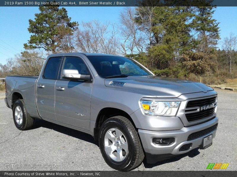 Billett Silver Metallic / Black 2019 Ram 1500 Big Horn Quad Cab 4x4