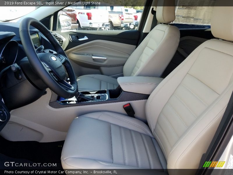Ingot Silver / Medium Light Stone 2019 Ford Escape SEL