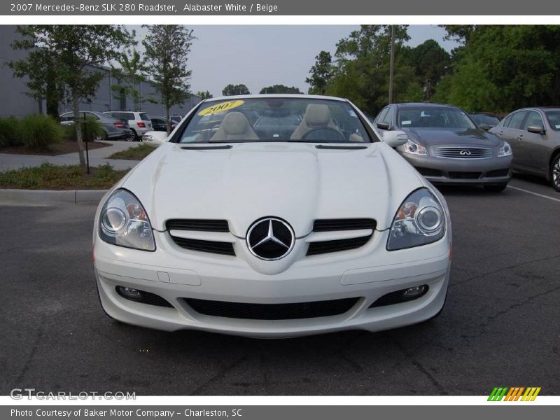 Alabaster White / Beige 2007 Mercedes-Benz SLK 280 Roadster