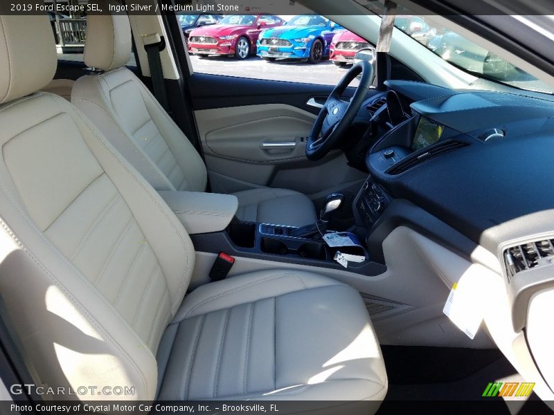 Ingot Silver / Medium Light Stone 2019 Ford Escape SEL