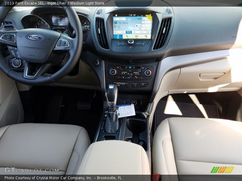 Ingot Silver / Medium Light Stone 2019 Ford Escape SEL